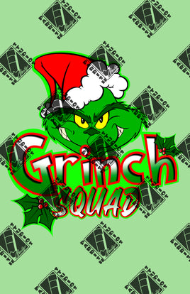 Grinch Squad Words PNG