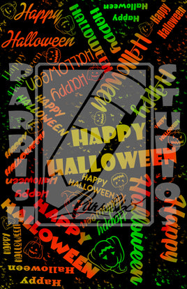 Happy Halloween word PNG