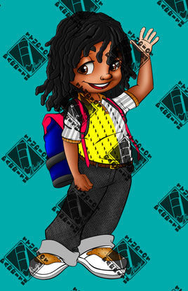 Malachi Steppin' into School PNG