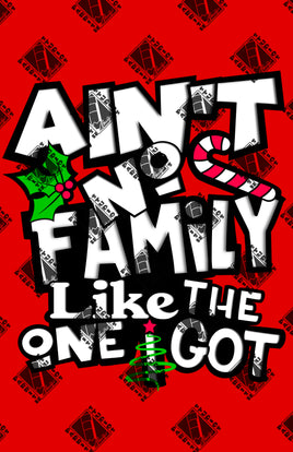 Aint No Family Christmas Words PNG