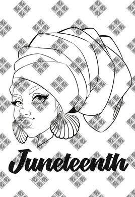 KJ Juneteenth line art